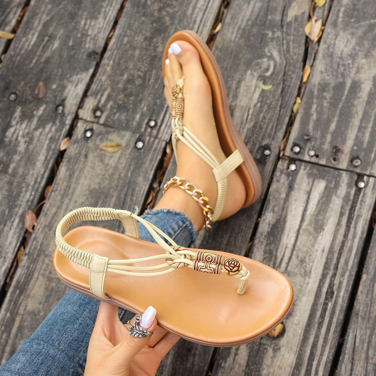 Women's Retro Flat Sandals