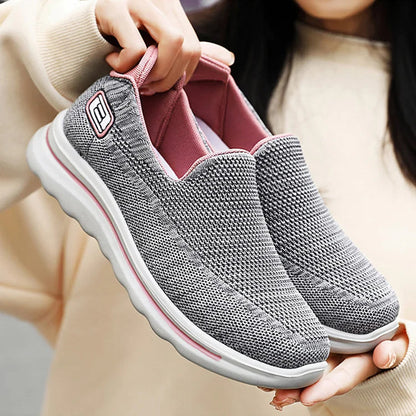 Womens Slip On Sneakers Gym Shoes