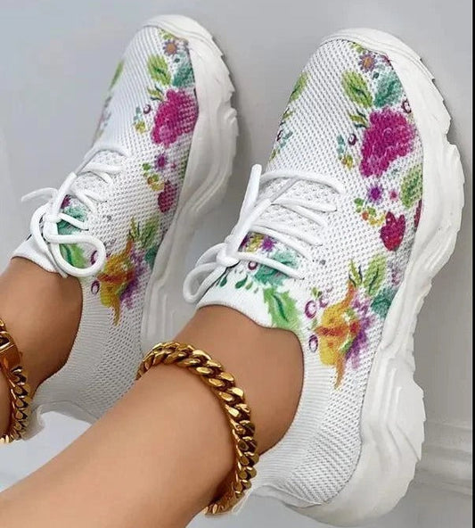 Orthopedic Floral Sneakers