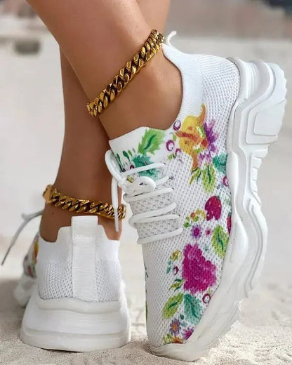 Orthopedic Floral Sneakers