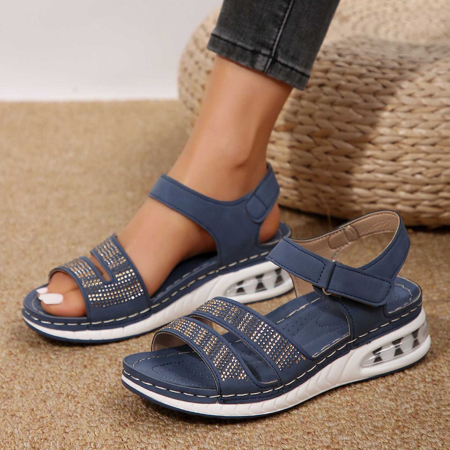 Summer comfortable walking wedge sandals