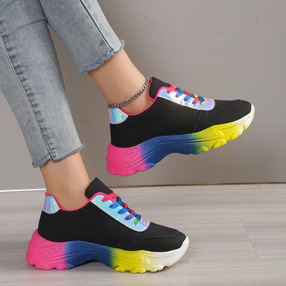 Female Platform Wedge Sneakers