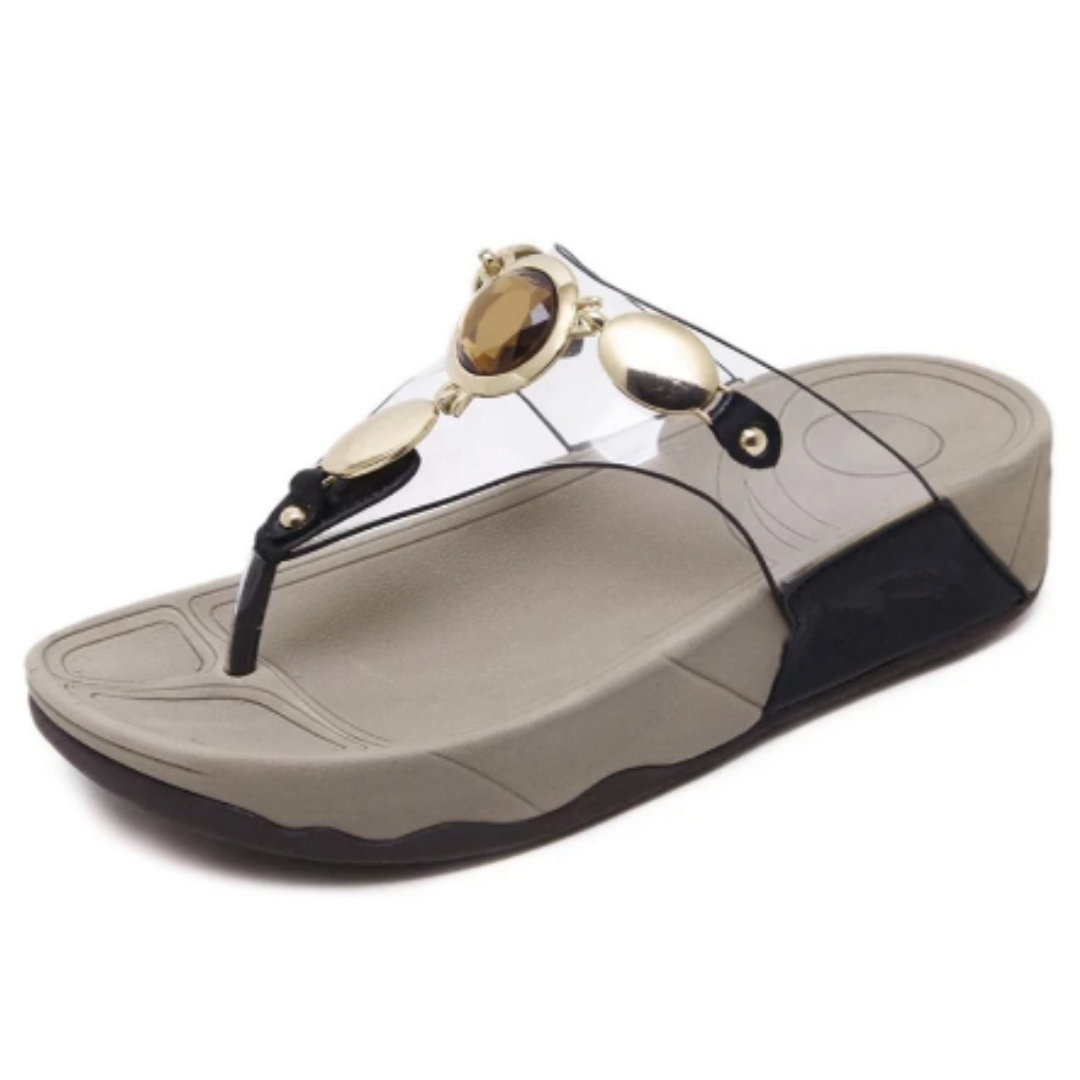 Womens Summer Glass Sandals