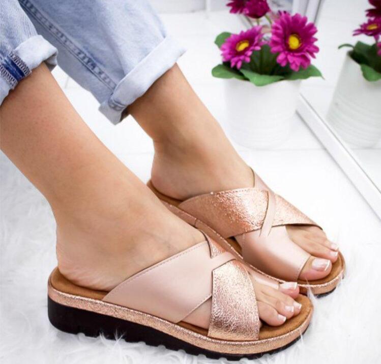 Womens Leather Orthopedic Sandals