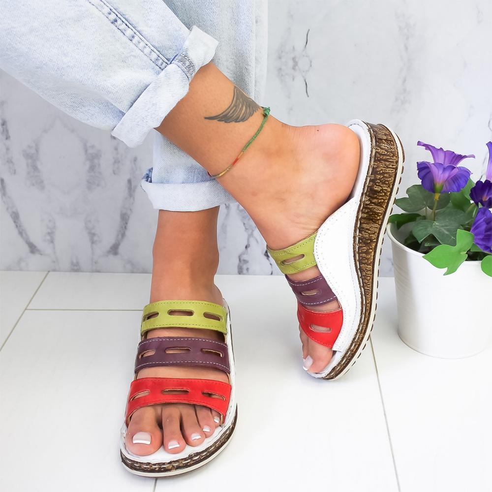 Stylish Colorblock Sandals