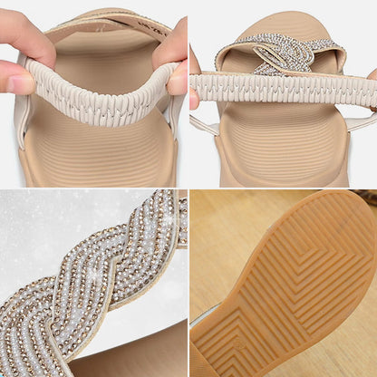 Roman soft bottom wedge sandals