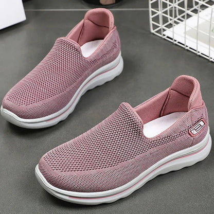 Womens Slip On Sneakers Gym Shoes