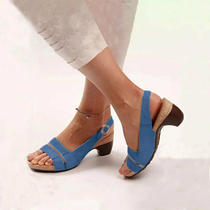 Women Open Toe Heels Shoes