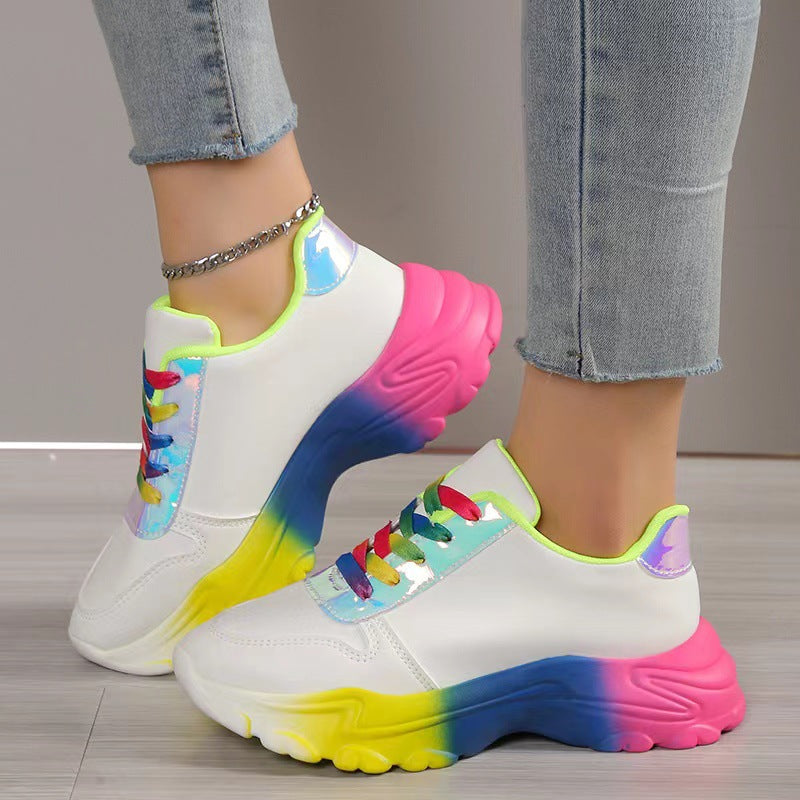 Female Platform Wedge Sneakers