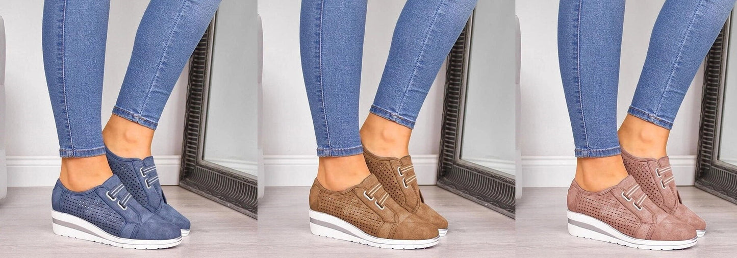 Ladies Wedge Heel Sneakers