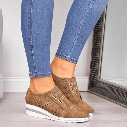 Ladies Wedge Heel Sneakers