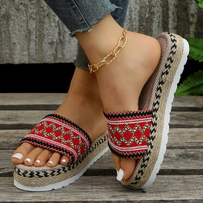 Women's Embroidered Pattern Slippers