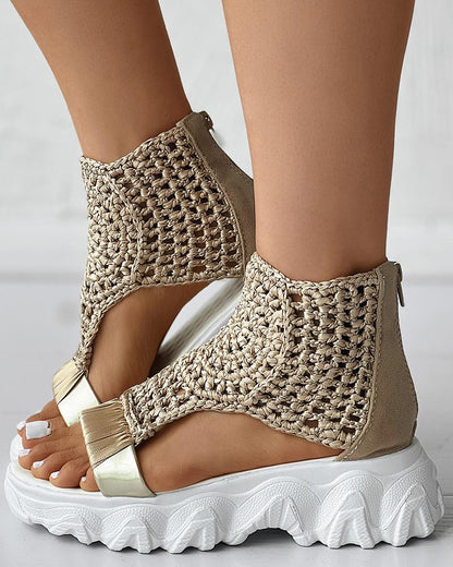 Rope Sandal Heels for Women