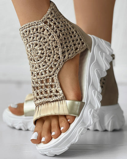 Rope Sandal Heels for Women