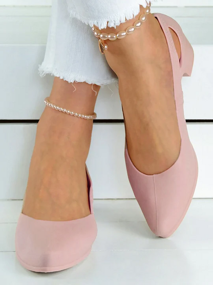 Womens Classic Block Heels