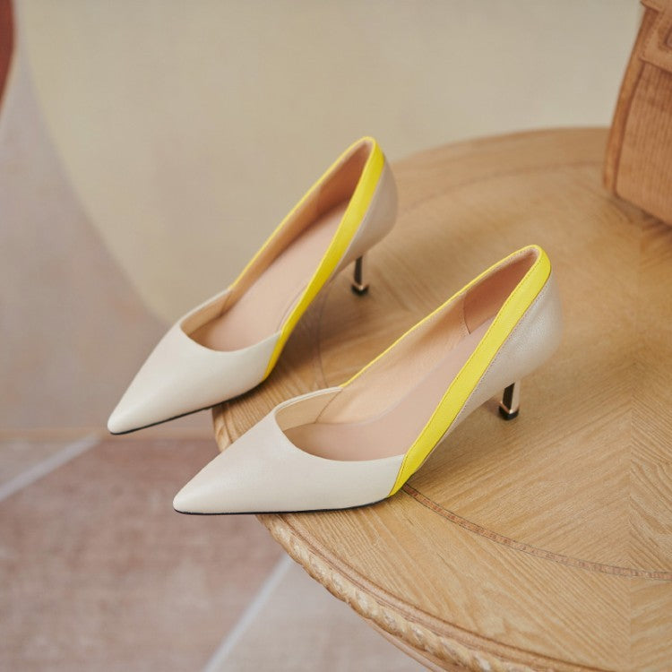 Women's pointed high heels