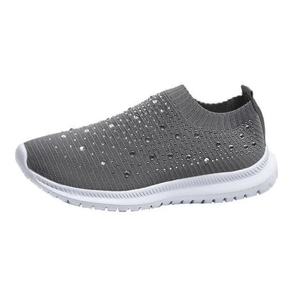 Vulcanised Shoes Sneakers Women's Trainers Knitted Sneakers Women's Slip-on