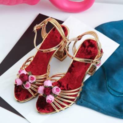 Sandals Peep Toe Strappy Shoes Birdcage High Heels