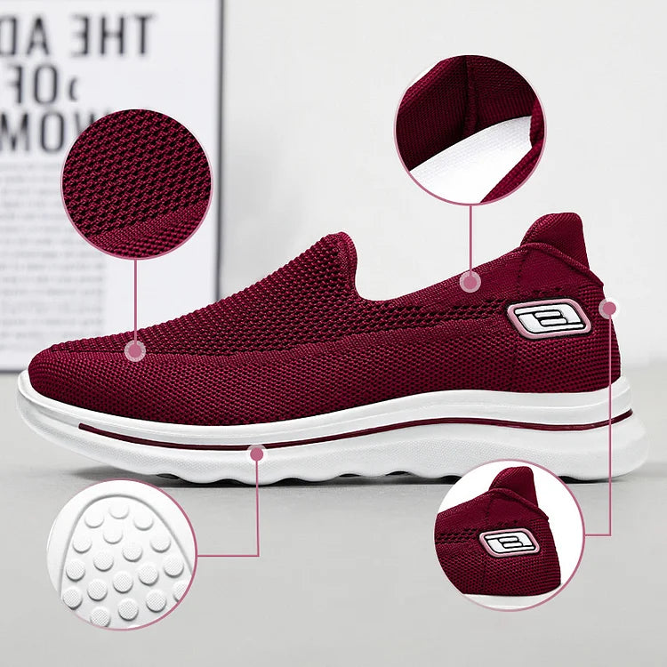 Womens Slip On Sneakers Gym Shoes