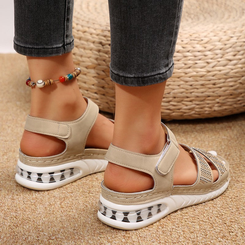 Summer comfortable walking wedge sandals