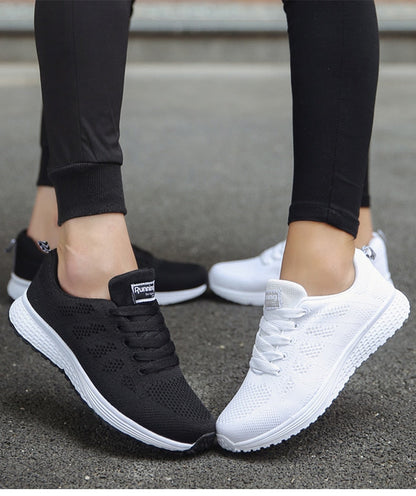 Comfy Knitted Lace Up Sneakers