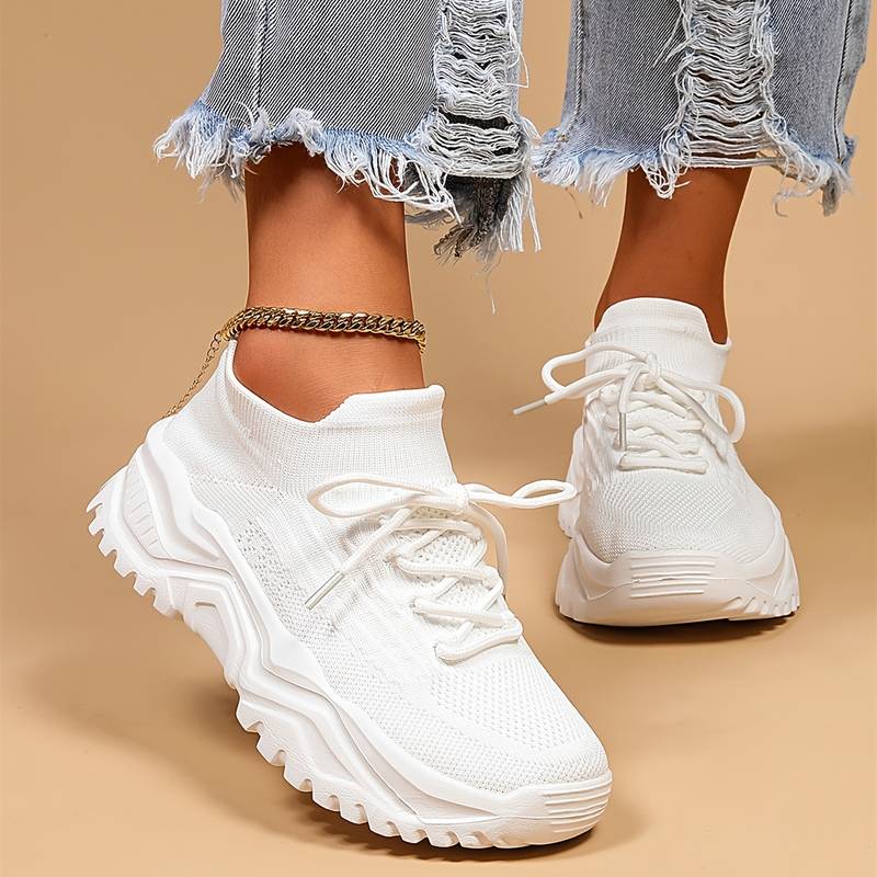 Sporty Fabric Chunky Sneakers