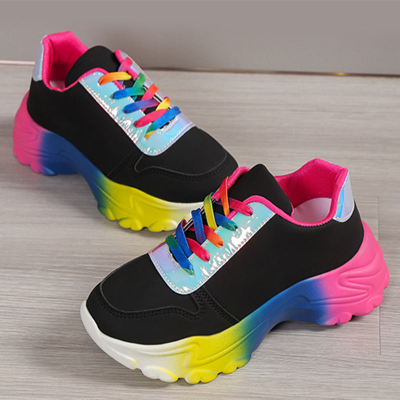 Female Platform Wedge Sneakers