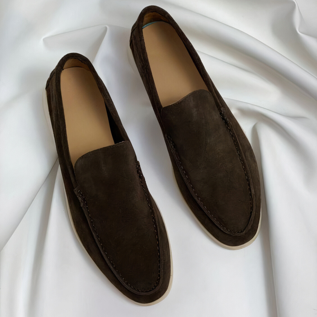 Flat Leather Loafers