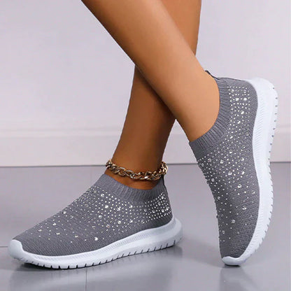 Vulcanised Shoes Sneakers Women's Trainers Knitted Sneakers Women's Slip-on