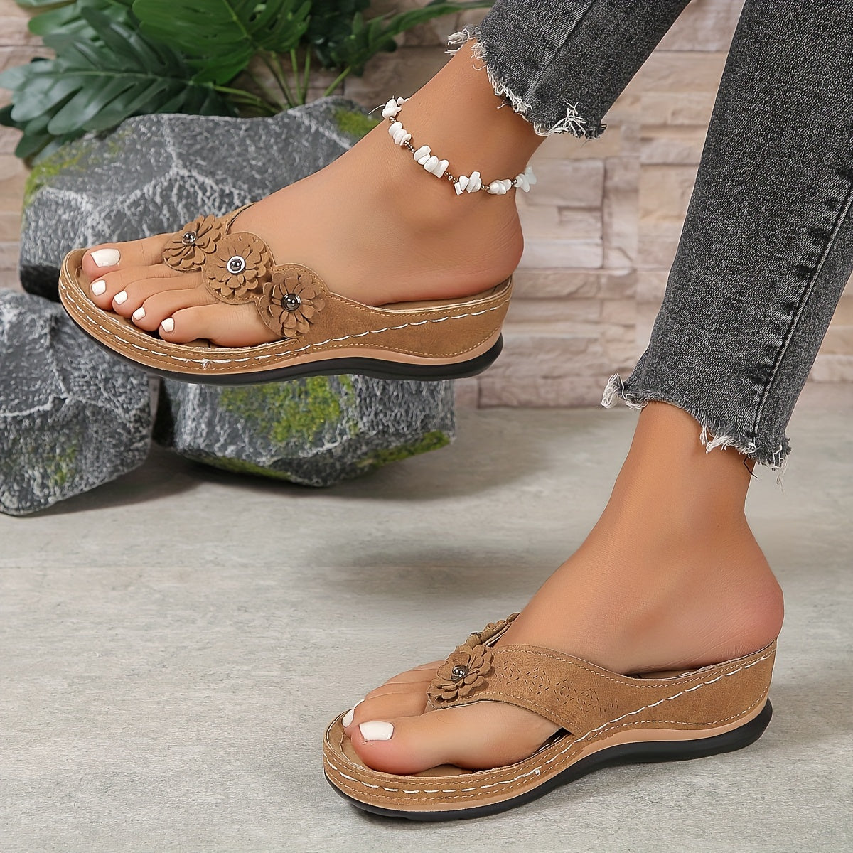 Orthopedic soft soled sandals