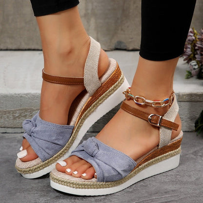 Knot Decor Espadrille Sandals