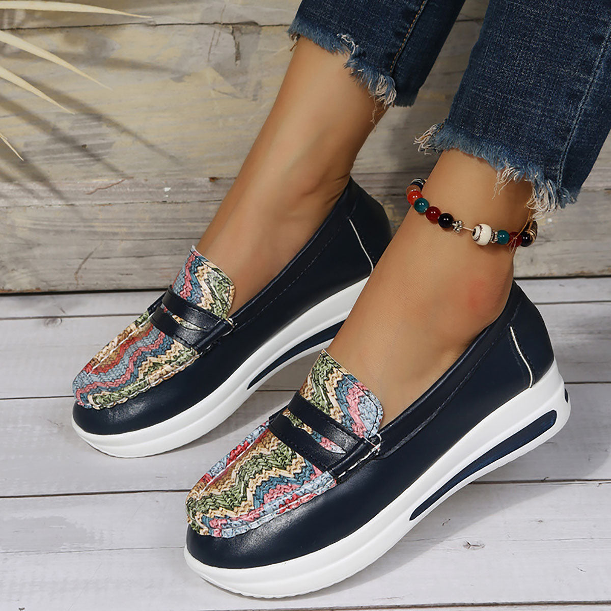 Womens Casual Leather Loafers