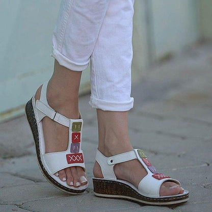 Women's Casual Open Toe Wedge Sandals