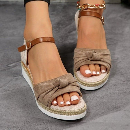 Knot Decor Espadrille Sandals