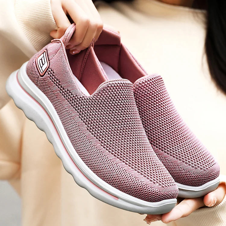 Womens Slip On Sneakers Gym Shoes