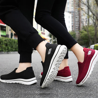 Womens Slip On Sneakers Gym Shoes