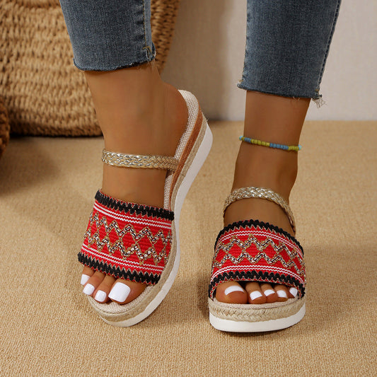 Wave patterned Sandals