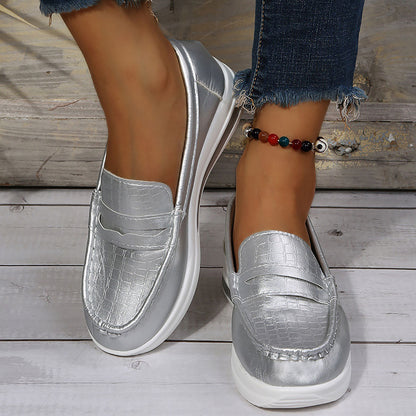 Womens Casual Leather Loafers