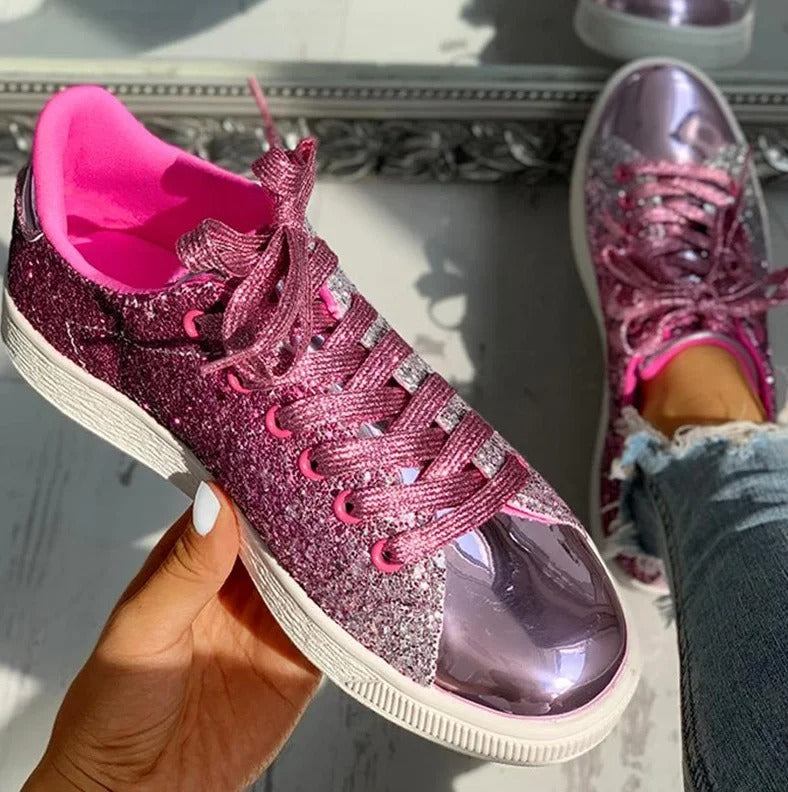 Glitter Casual Female Sneakers