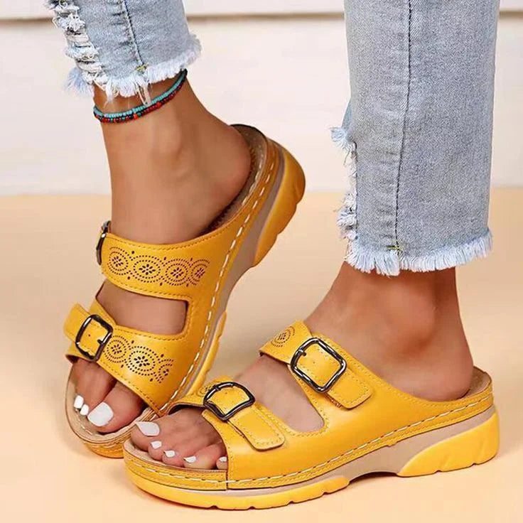 Buckle Strap Casual Open Toe Sandals