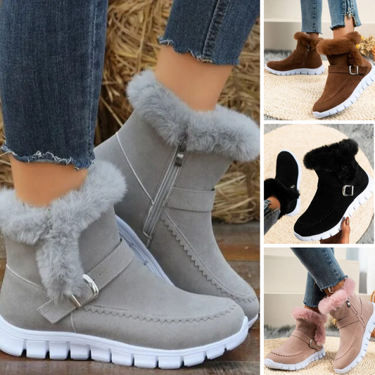 Snow Boots for Women Casual Shoes Velvet Padded Cotton Boots