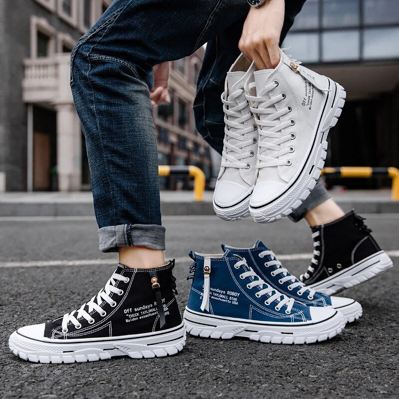 Vulcanize Canvas Shoes High Top Sneakers