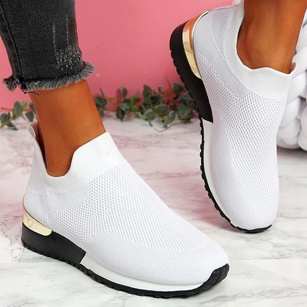 Women's Casual Sneakers Slip On Classic Jogging Pumps Shoes