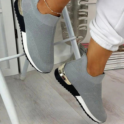 Women's Casual Sneakers Slip On Classic Jogging Pumps Shoes