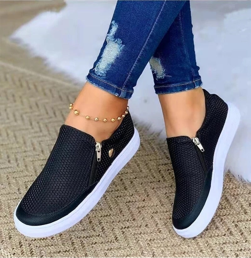 Women Platform Sports Flat Sneakers