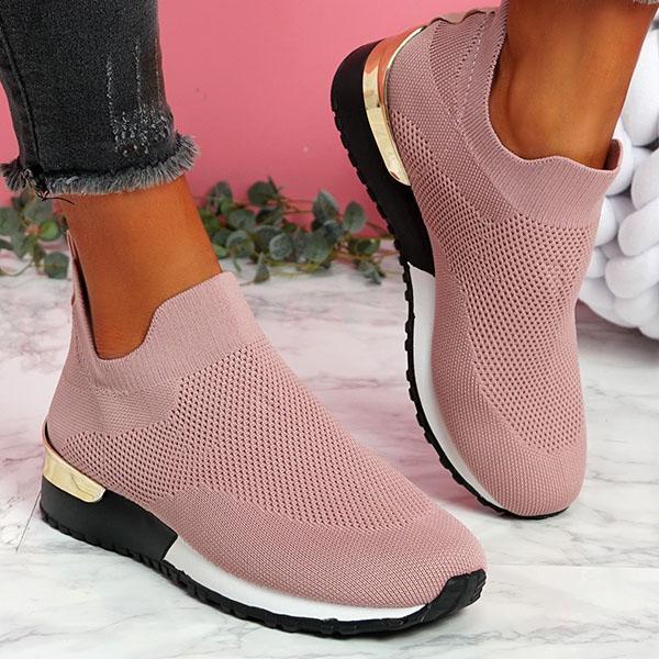 Women's Casual Sneakers Slip On Classic Jogging Pumps Shoes