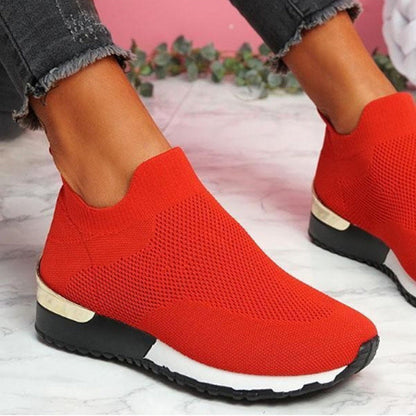 Women's Casual Sneakers Slip On Classic Jogging Pumps Shoes