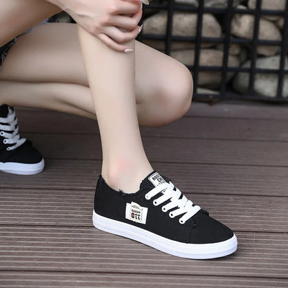 Women's Denim Flat Sneakers