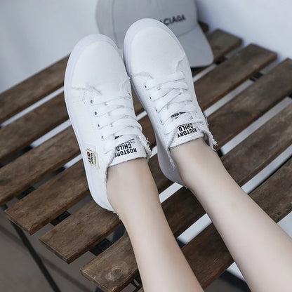 Women's Denim Flat Sneakers