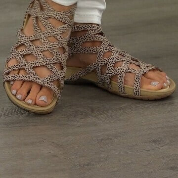 Round Toe Hollow Roman Gladiator Sandals